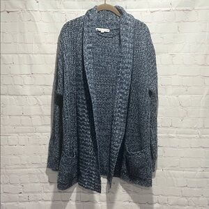 Larry Levine‎ women’s Blue knit cardigan sweater size large